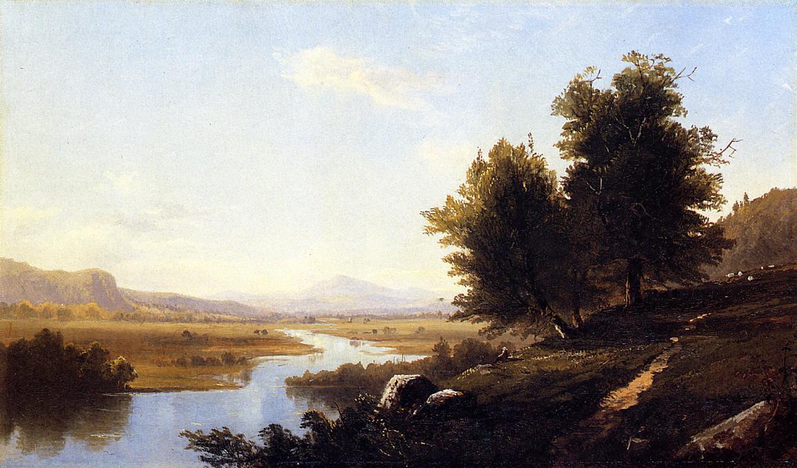 Wikioo.org - The Encyclopedia of Fine Arts - Painting, Artwork by Alfred Thompson Bricher - Landscape, The Saco from Conway