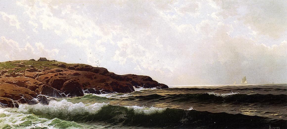 Wikioo.org - The Encyclopedia of Fine Arts - Painting, Artwork by Alfred Thompson Bricher - Morning at Sakonnet, Rhode Island