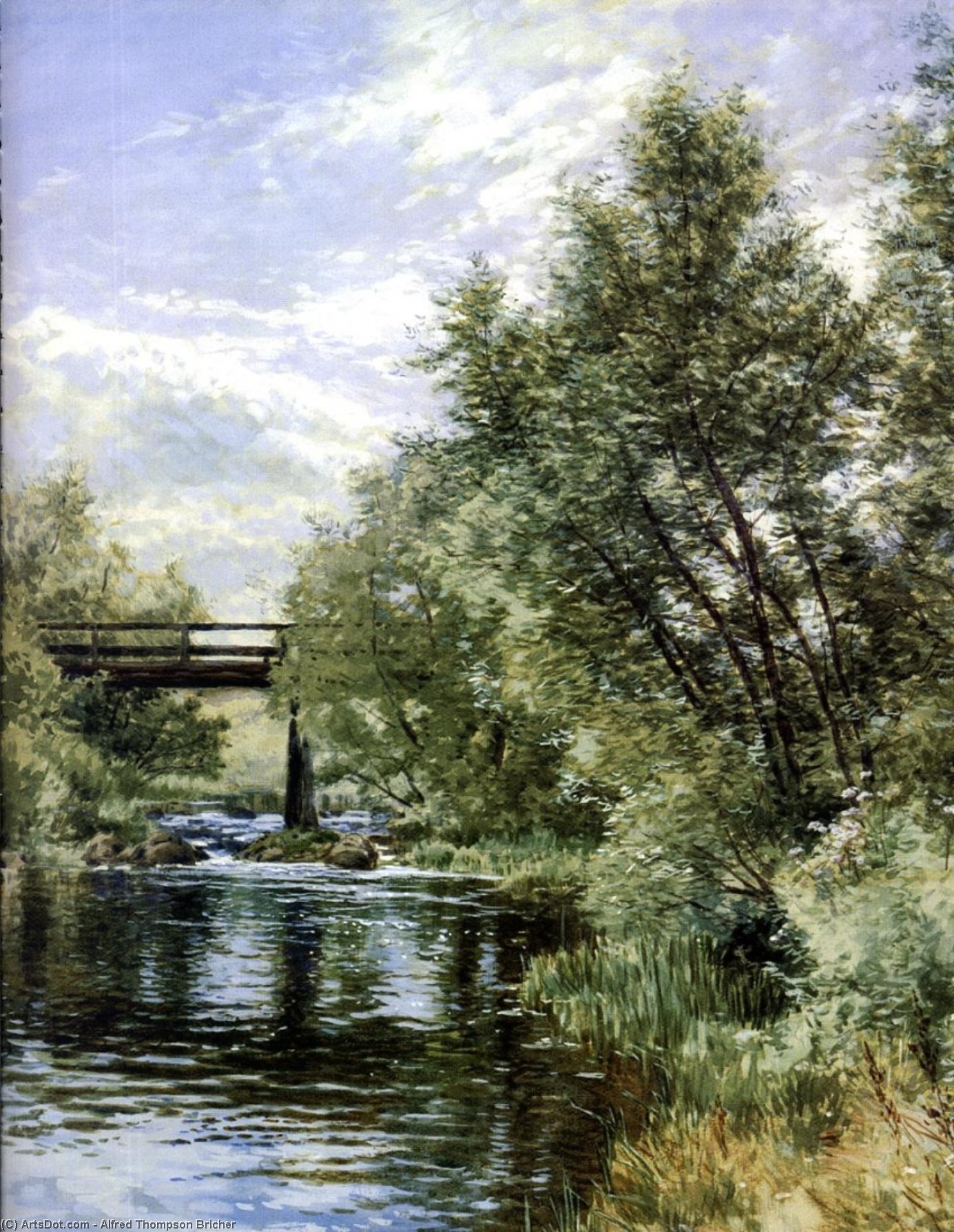 Wikioo.org - The Encyclopedia of Fine Arts - Painting, Artwork by Alfred Thompson Bricher - Ogunquit, Maine