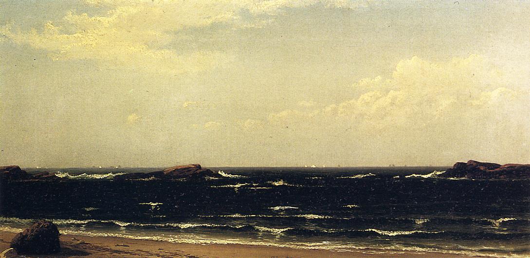 WikiOO.org - Енциклопедія образотворчого мистецтва - Живопис, Картини
 Alfred Thompson Bricher - On the Beach - High Noon