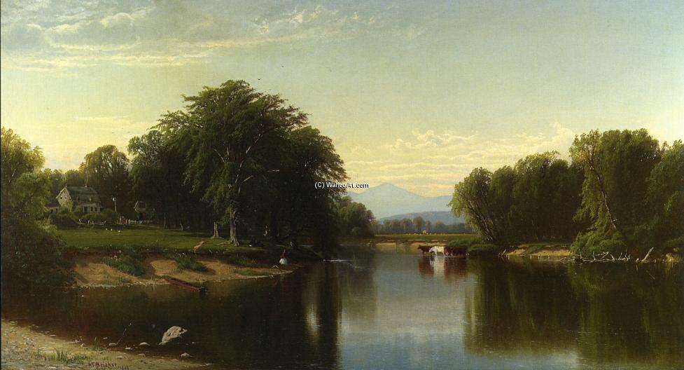 Wikioo.org - The Encyclopedia of Fine Arts - Painting, Artwork by Alfred Thompson Bricher - Saco River, New Hampshire