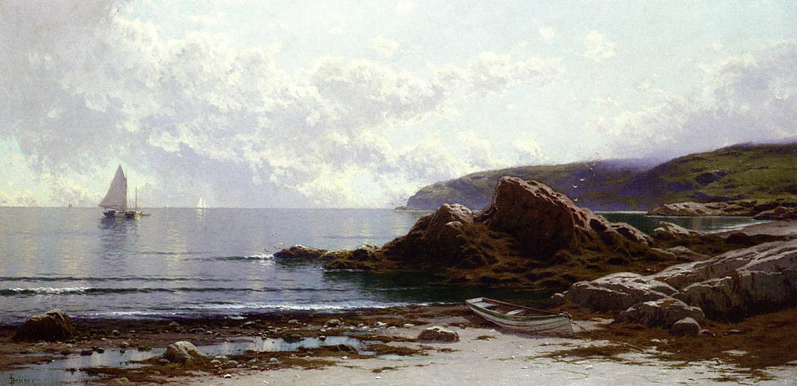 WikiOO.org - Encyclopedia of Fine Arts - Maalaus, taideteos Alfred Thompson Bricher - Sailing off the Coast