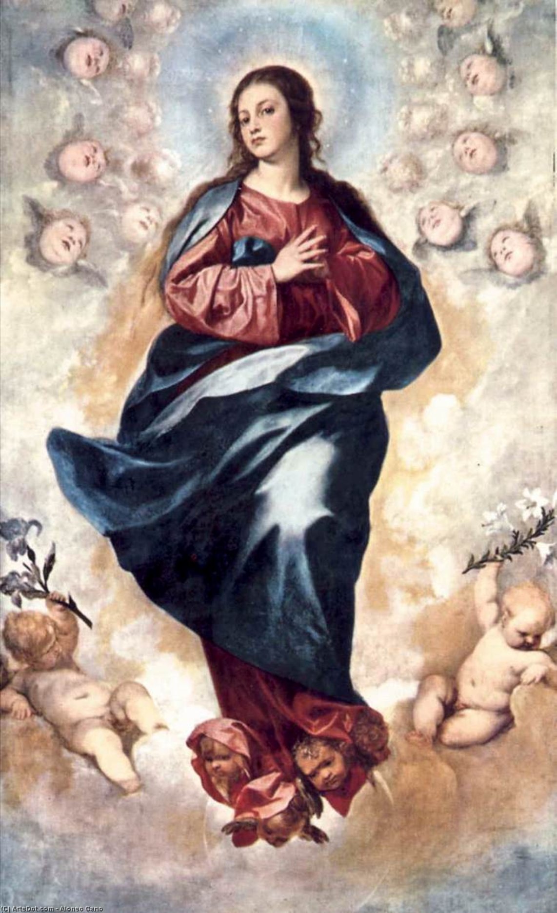 Wikioo.org - The Encyclopedia of Fine Arts - Painting, Artwork by Alonso Cano - Immaculate Conception