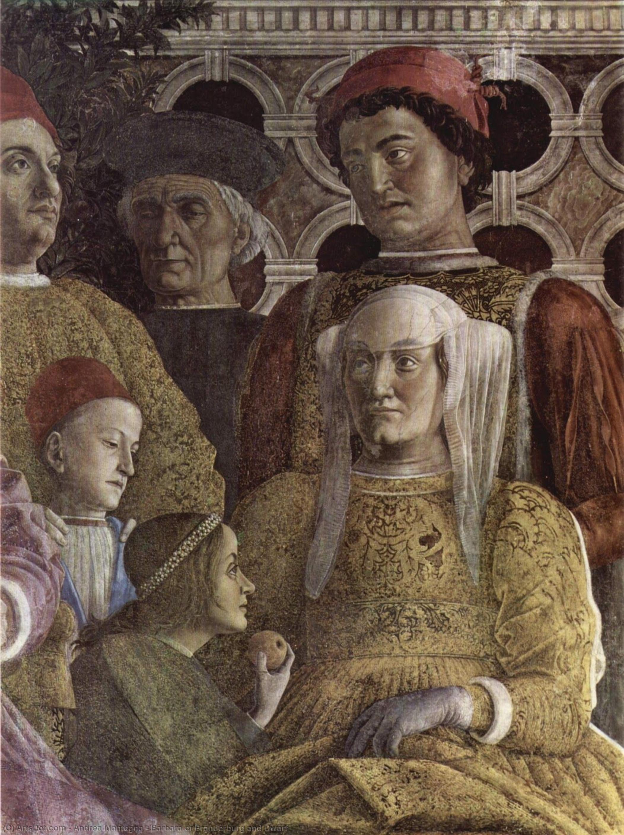 WikiOO.org - Encyclopedia of Fine Arts - Lukisan, Artwork Andrea Mantegna - Barbara of Branderburg and Dwarf