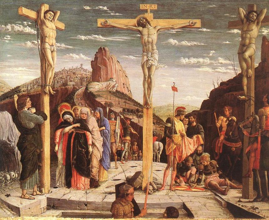 WikiOO.org - Энциклопедия изобразительного искусства - Живопись, Картины  Andrea Mantegna - Распятие на кресте