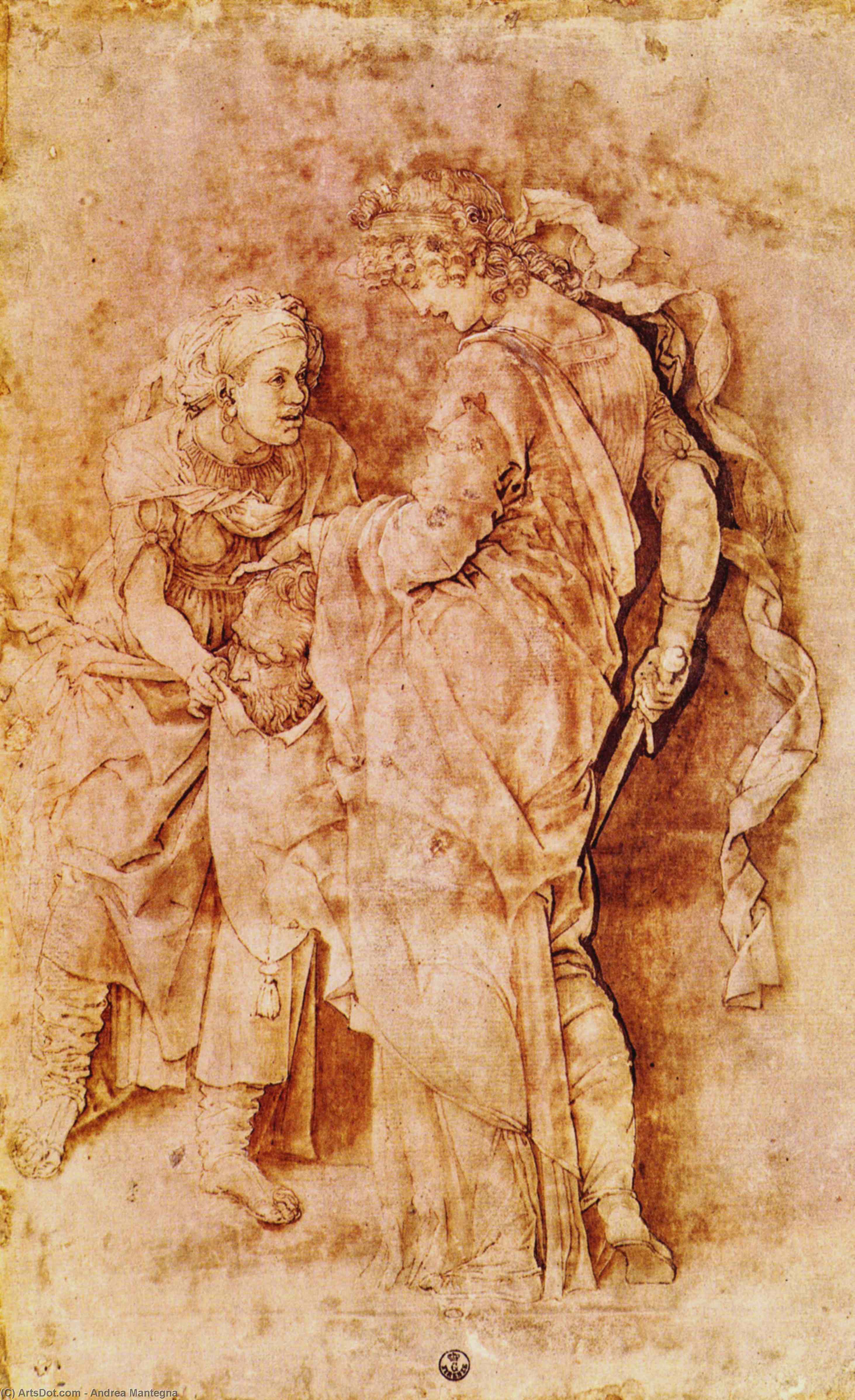 WikiOO.org - Encyclopedia of Fine Arts - Lukisan, Artwork Andrea Mantegna - Judith with the Head of Holofernes