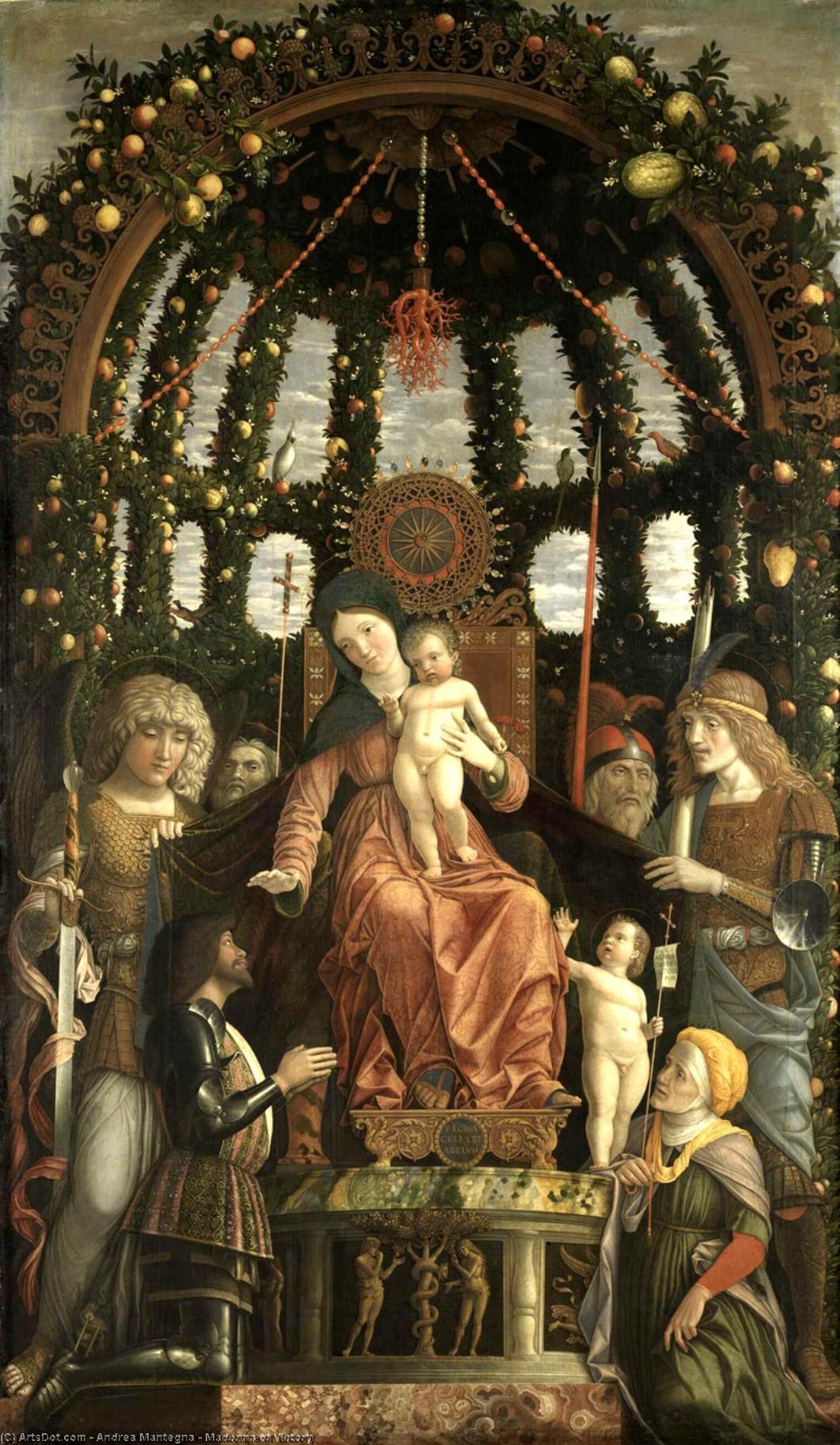 Wikioo.org - The Encyclopedia of Fine Arts - Painting, Artwork by Andrea Mantegna - Madonna of Victory