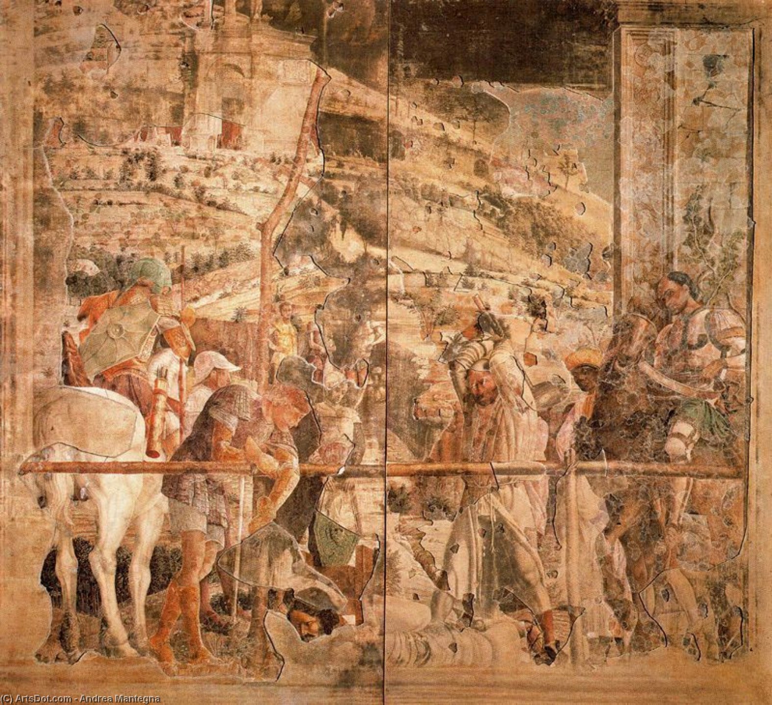 WikiOO.org – 美術百科全書 - 繪畫，作品 Andrea Mantegna - Martirio 德 圣 Jaimen