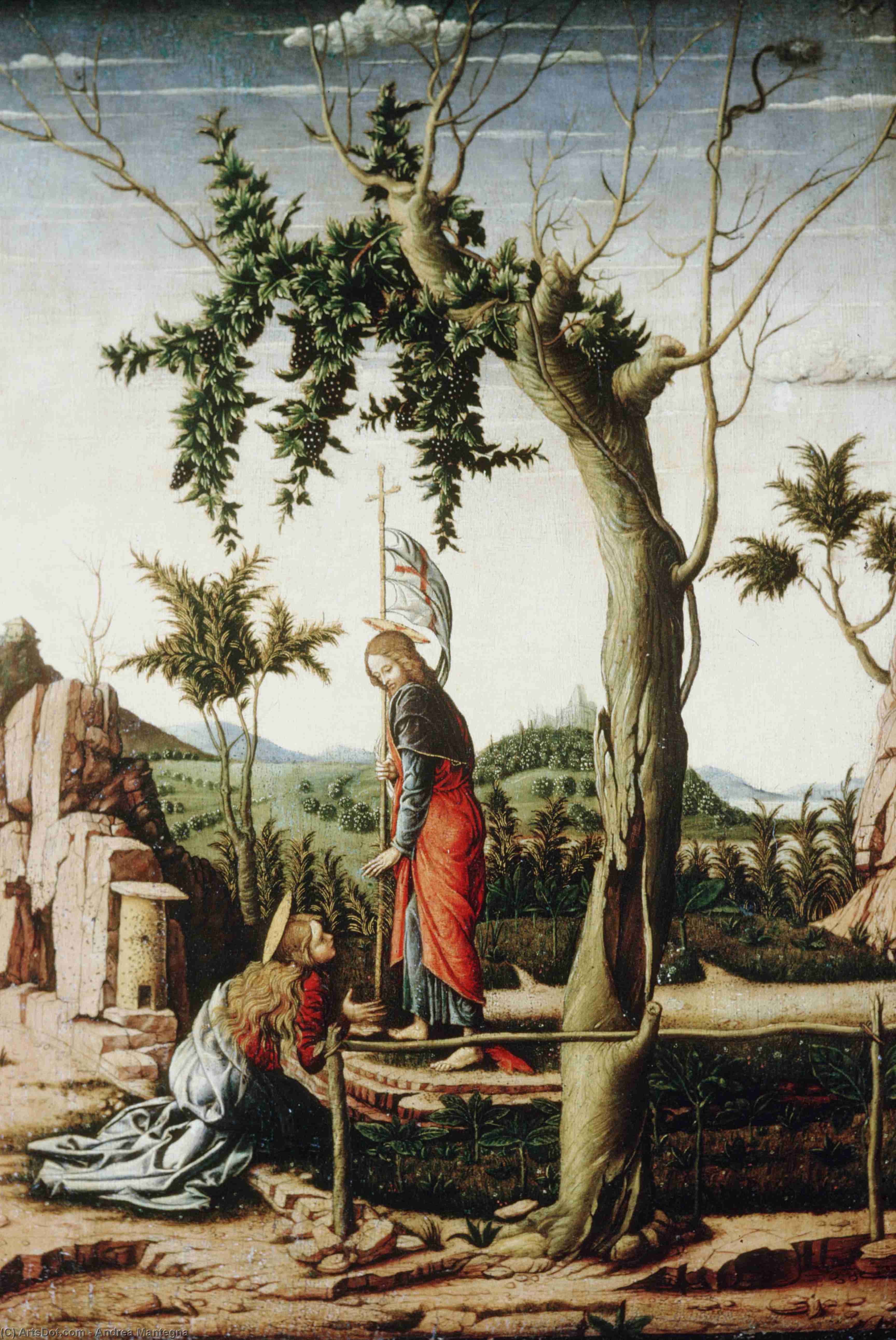 Wikioo.org - The Encyclopedia of Fine Arts - Painting, Artwork by Andrea Mantegna - Noli me tangere