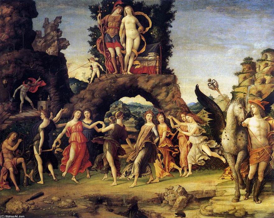 WikiOO.org - Encyclopedia of Fine Arts - Lukisan, Artwork Andrea Mantegna - Parnassus