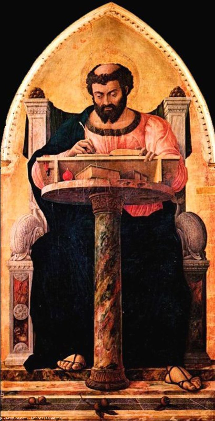 WikiOO.org - Güzel Sanatlar Ansiklopedisi - Resim, Resimler Andrea Mantegna - San Lucas