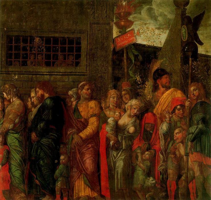 Wikioo.org - Bách khoa toàn thư về mỹ thuật - Vẽ tranh, Tác phẩm nghệ thuật Andrea Mantegna - Triumphs of Caesar 4