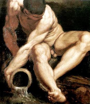 WikiOO.org - Enciklopedija likovnih umjetnosti - Slikarstvo, umjetnička djela Annibale Carracci - Allegoria fluviale