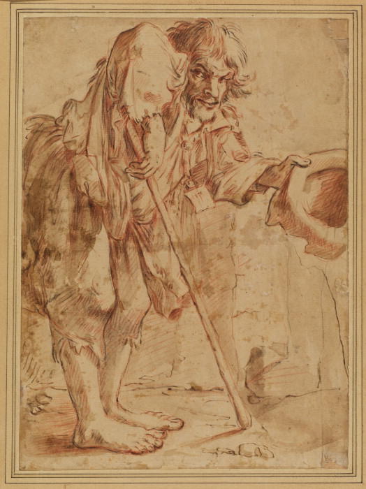 Wikioo.org - The Encyclopedia of Fine Arts - Painting, Artwork by Annibale Carracci - Crippled beggar