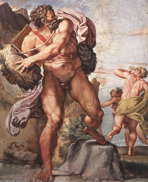 Wikioo.org - The Encyclopedia of Fine Arts - Painting, Artwork by Annibale Carracci - The Cyclops Polyphemus