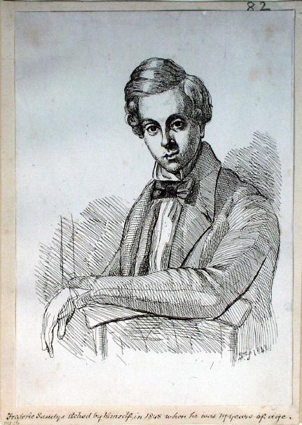 Wikioo.org - The Encyclopedia of Fine Arts - Painting, Artwork by Anthony Frederick Augustus Sandys - Frederic Sandys etched by himself in 1848 when he was 19 years of age