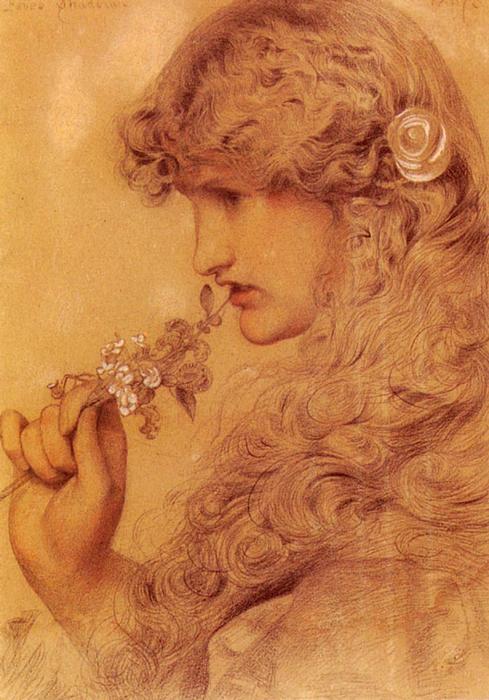Wikioo.org - The Encyclopedia of Fine Arts - Painting, Artwork by Anthony Frederick Augustus Sandys - Love's Shadow