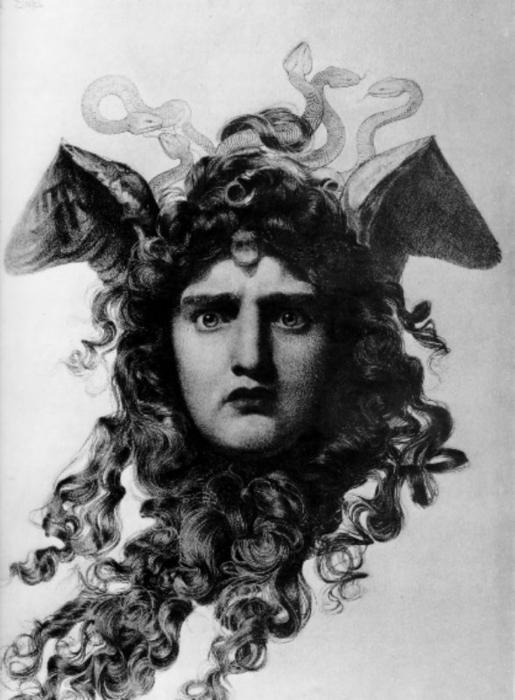 WikiOO.org - Encyclopedia of Fine Arts - Lukisan, Artwork Anthony Frederick Augustus Sandys - Medusa