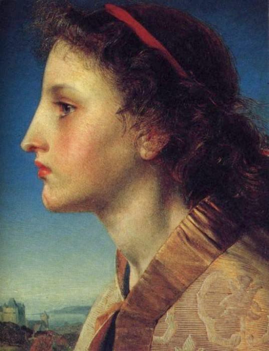 WikiOO.org - Encyclopedia of Fine Arts - Maleri, Artwork Anthony Frederick Augustus Sandys - Oriana