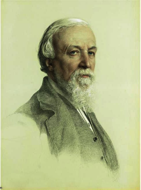 WikiOO.org - Enciklopedija dailės - Tapyba, meno kuriniai Anthony Frederick Augustus Sandys - PORTRAIT OF ROBERT BROWNING