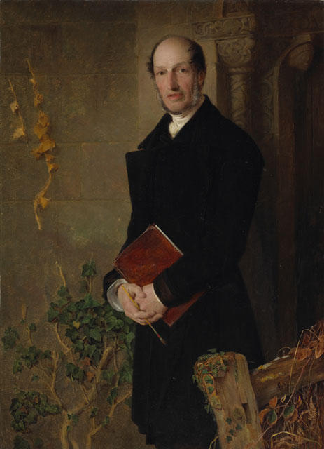 WikiOO.org - 百科事典 - 絵画、アートワーク Anthony Frederick Augustus Sandys - 牧師のジェームズ·ブルワーの肖像