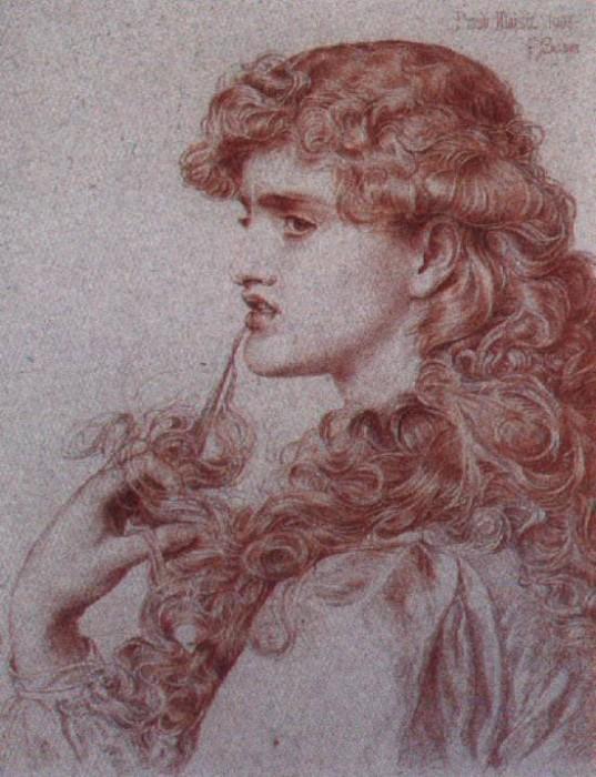 WikiOO.org - Енциклопедия за изящни изкуства - Живопис, Произведения на изкуството Anthony Frederick Augustus Sandys - Proud Maisie