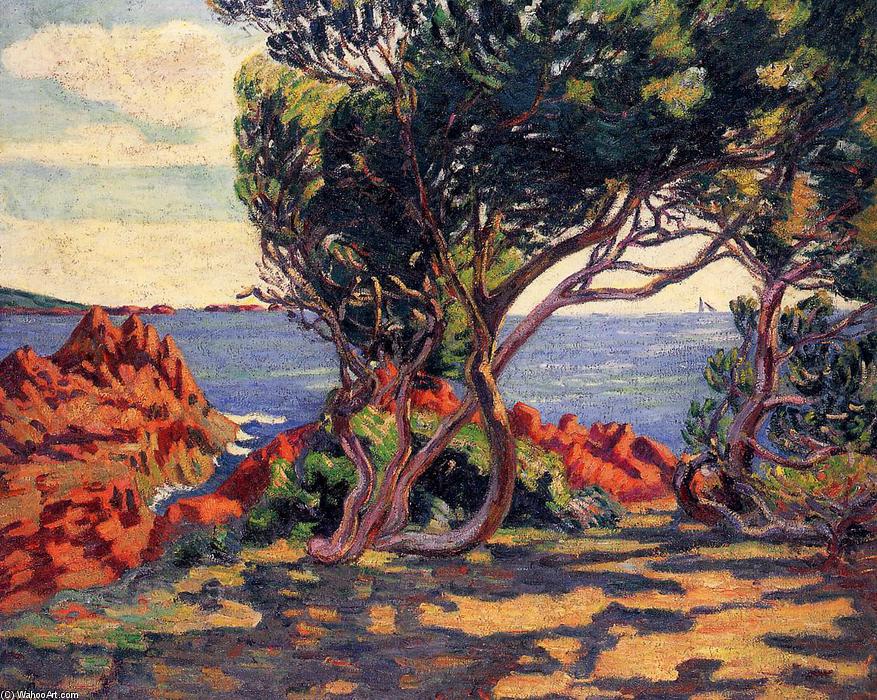 Wikioo.org - The Encyclopedia of Fine Arts - Painting, Artwork by Jean Baptiste Armand Guillaumin - Agay, at Cap Long