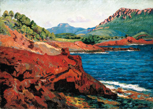 Wikioo.org - The Encyclopedia of Fine Arts - Painting, Artwork by Jean Baptiste Armand Guillaumin - Agay, la pointe du Dramont Saint-Martin