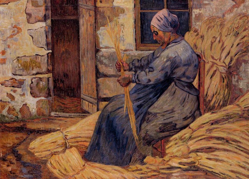 Wikioo.org - The Encyclopedia of Fine Arts - Painting, Artwork by Jean Baptiste Armand Guillaumin - Basket Maker, Damiette