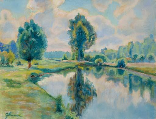 WikiOO.org - Encyclopedia of Fine Arts - Malba, Artwork Jean Baptiste Armand Guillaumin - Bord de rivière