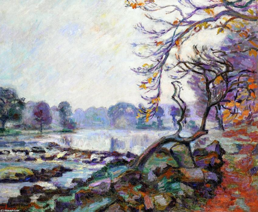 Wikioo.org - The Encyclopedia of Fine Arts - Painting, Artwork by Jean Baptiste Armand Guillaumin - Dam at Genetin, Crozant