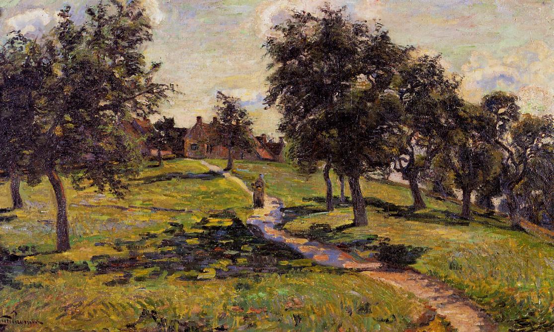 Wikioo.org - The Encyclopedia of Fine Arts - Painting, Artwork by Jean Baptiste Armand Guillaumin - Damiette - Apple Trees