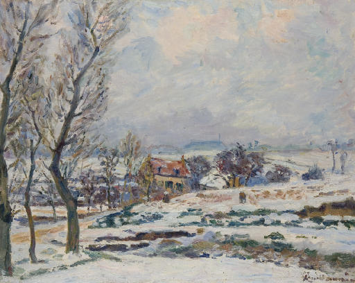 Wikioo.org - The Encyclopedia of Fine Arts - Painting, Artwork by Jean Baptiste Armand Guillaumin - L'hiver à Crozant