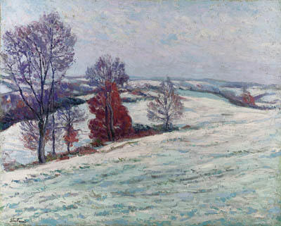 WikiOO.org - Encyclopedia of Fine Arts - Malba, Artwork Jean Baptiste Armand Guillaumin - La neige Crozant