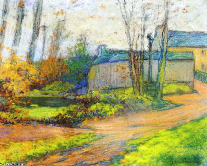 WikiOO.org - אנציקלופדיה לאמנויות יפות - ציור, יצירות אמנות Jean Baptiste Armand Guillaumin - Landscape with Small Houses
