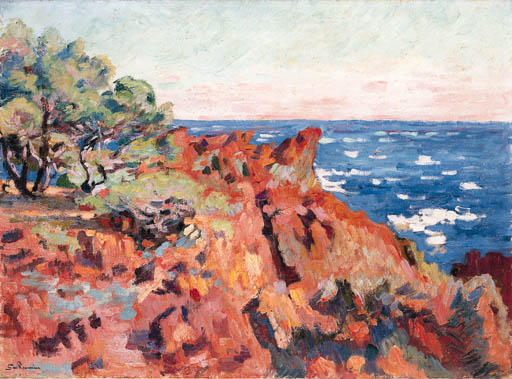 Wikioo.org - The Encyclopedia of Fine Arts - Painting, Artwork by Jean Baptiste Armand Guillaumin - Le Trayas (Var)