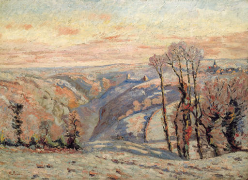 WikiOO.org - Encyclopedia of Fine Arts - Maalaus, taideteos Jean Baptiste Armand Guillaumin - Le village de Crozant