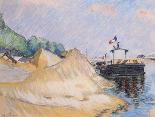 Wikioo.org - The Encyclopedia of Fine Arts - Painting, Artwork by Jean Baptiste Armand Guillaumin - Les quais de la Seine à Paris