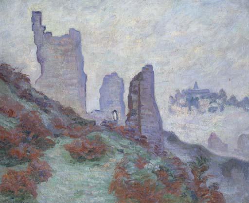 Wikioo.org - Encyklopedia Sztuk Pięknych - Malarstwo, Grafika Jean Baptiste Armand Guillaumin - Les Ruines du château de Crozant