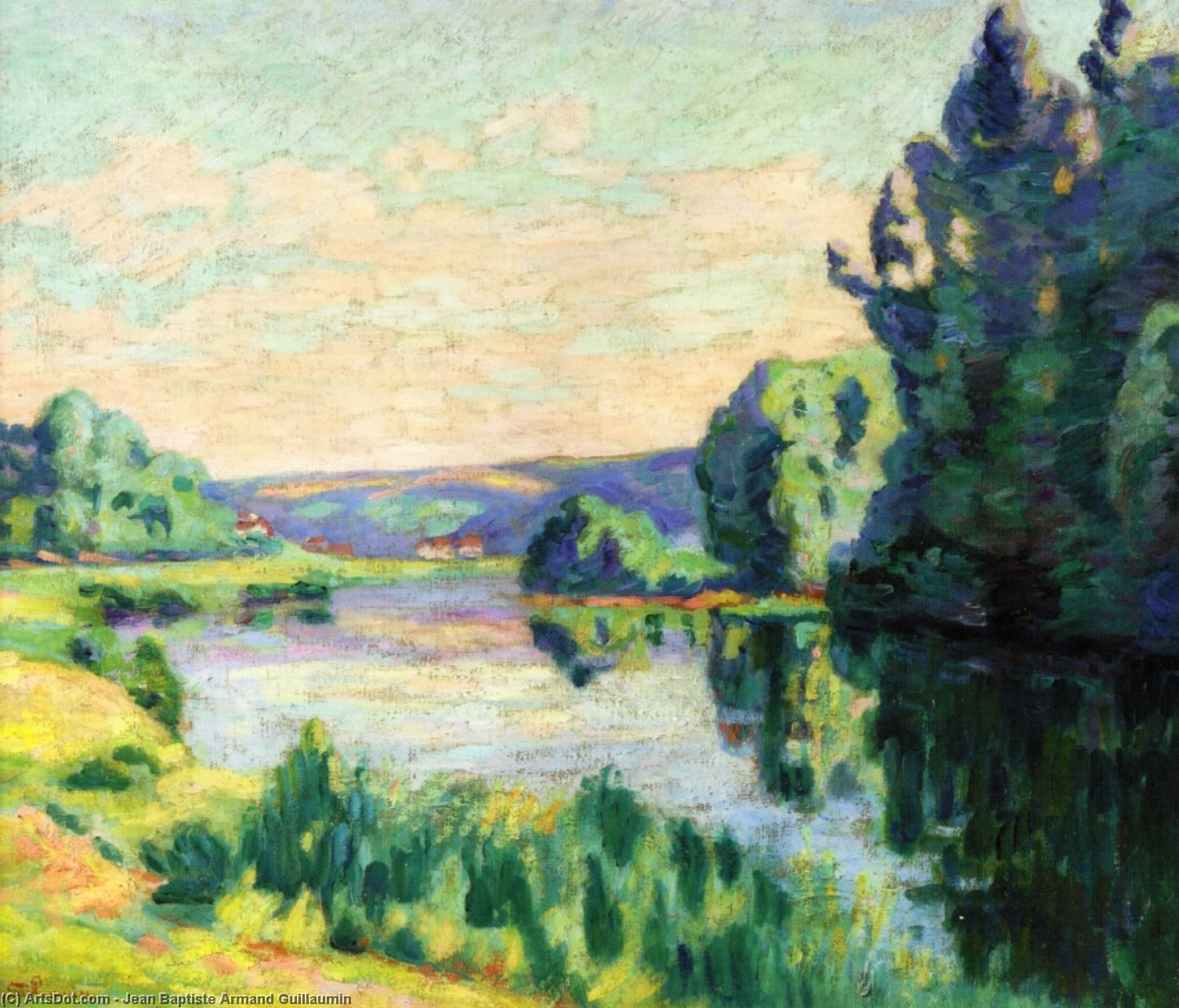 Wikioo.org - The Encyclopedia of Fine Arts - Painting, Artwork by Jean Baptiste Armand Guillaumin - Nanteuil-sur-Marne