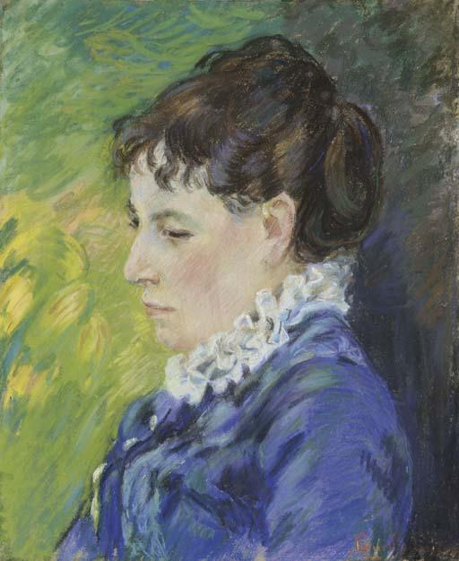 Wikioo.org - The Encyclopedia of Fine Arts - Painting, Artwork by Jean Baptiste Armand Guillaumin - Portrait de la femme de l'artiste