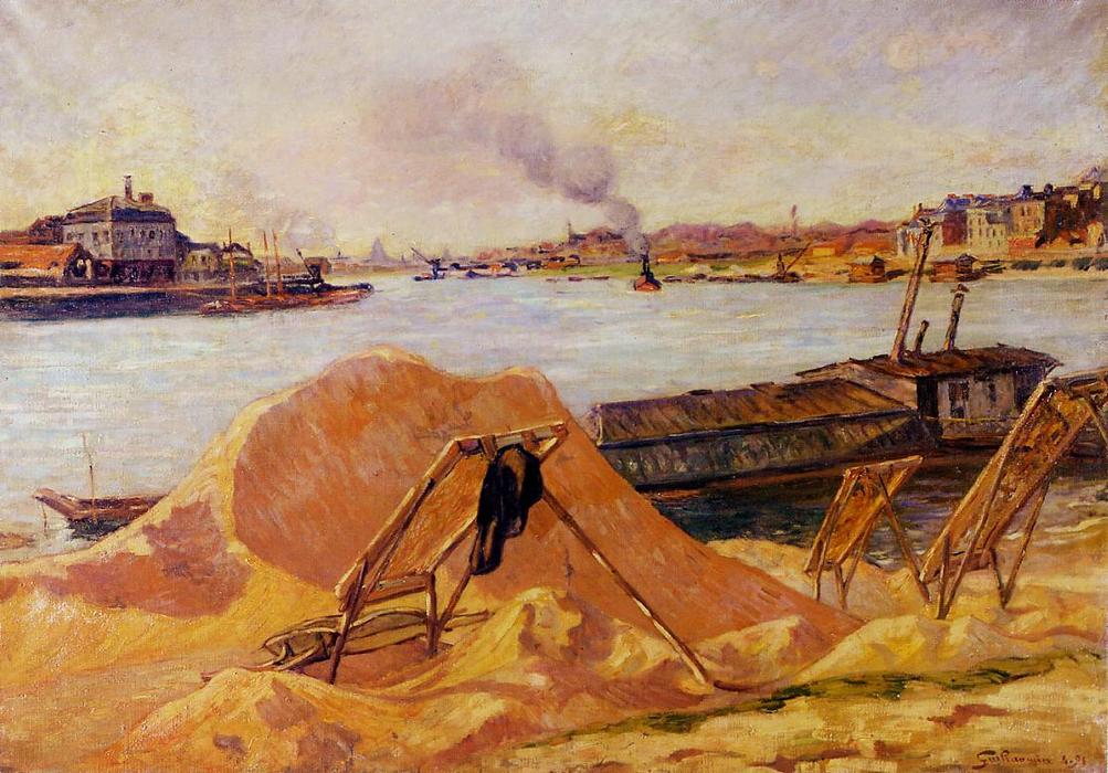 Wikioo.org - The Encyclopedia of Fine Arts - Painting, Artwork by Jean Baptiste Armand Guillaumin - Quay de Bercy