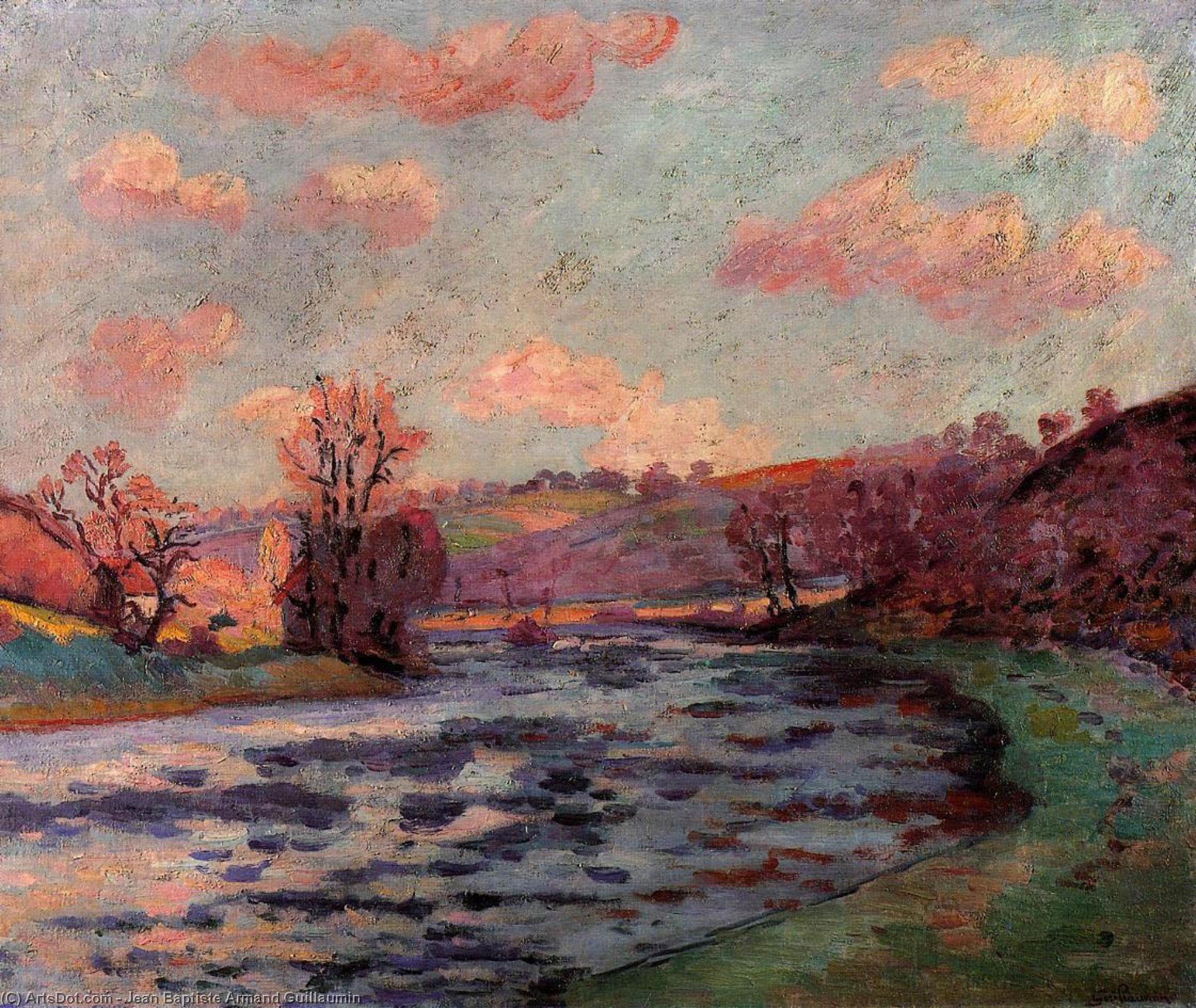 Wikioo.org - The Encyclopedia of Fine Arts - Painting, Artwork by Jean Baptiste Armand Guillaumin - The Banks of the Creuse River