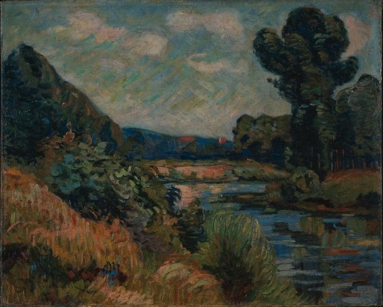 Wikioo.org - The Encyclopedia of Fine Arts - Painting, Artwork by Jean Baptiste Armand Guillaumin - The Banks of the Marne at Charenton
