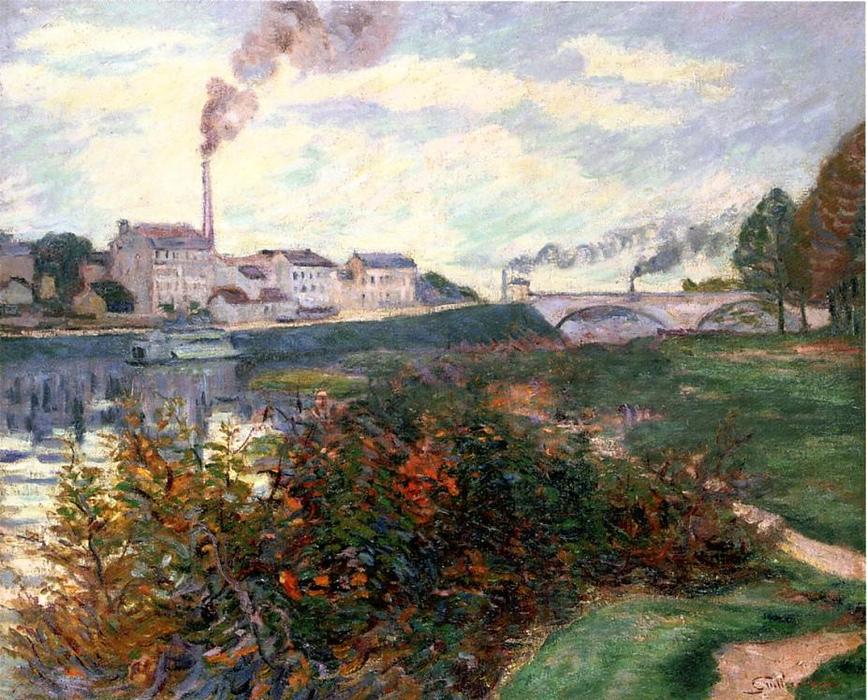 Wikioo.org - The Encyclopedia of Fine Arts - Painting, Artwork by Jean Baptiste Armand Guillaumin - The Banks of the Marne