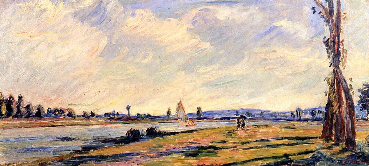 Wikioo.org - The Encyclopedia of Fine Arts - Painting, Artwork by Jean Baptiste Armand Guillaumin - The Banks of the River 1