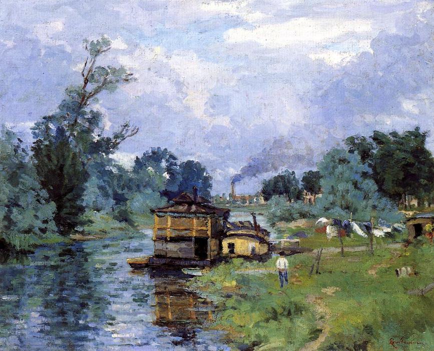 Wikioo.org - The Encyclopedia of Fine Arts - Painting, Artwork by Jean Baptiste Armand Guillaumin - The Banks of the River