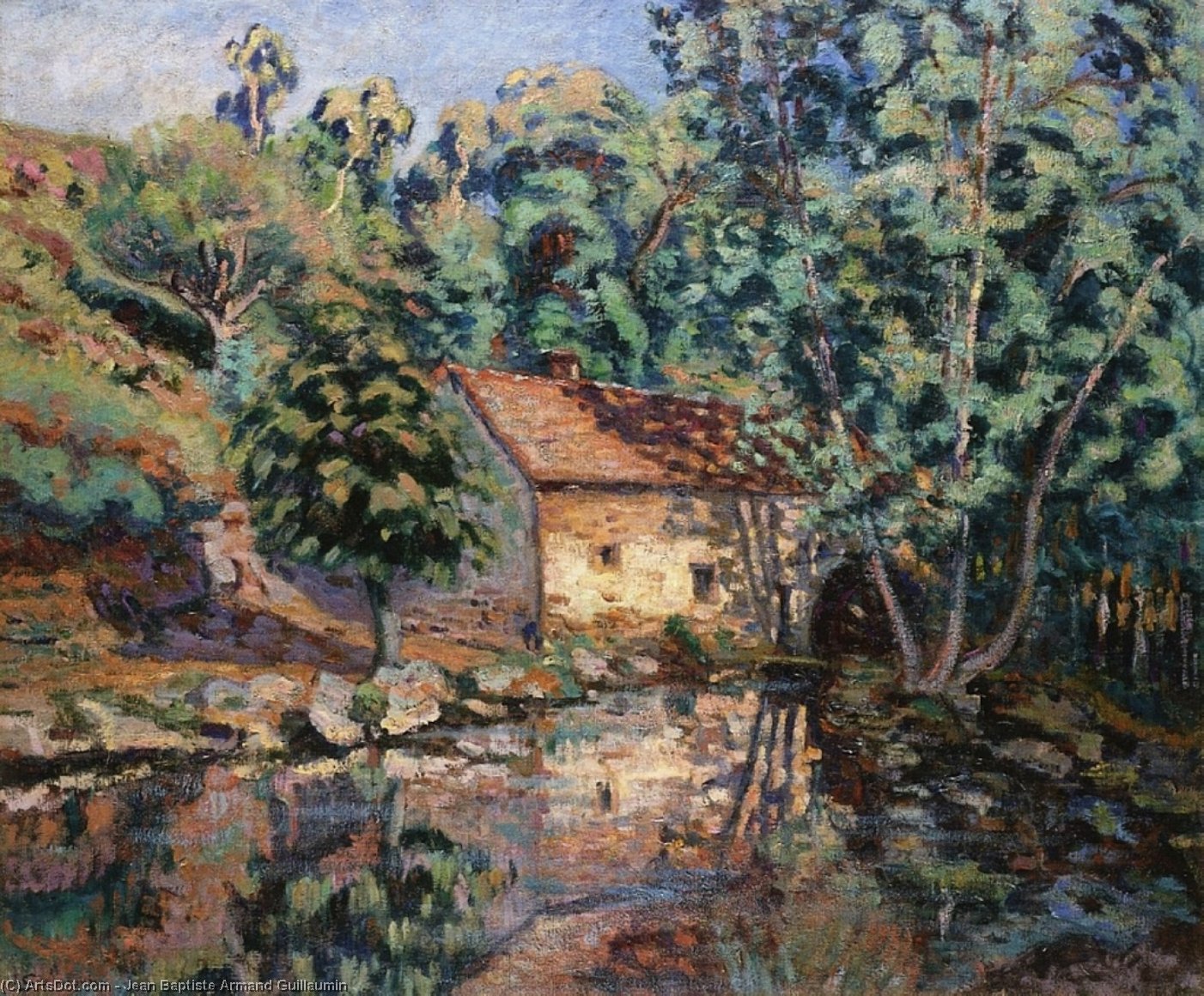 WikiOO.org - Encyclopedia of Fine Arts - Maleri, Artwork Jean Baptiste Armand Guillaumin - The Bouchardon Mill, Crozant