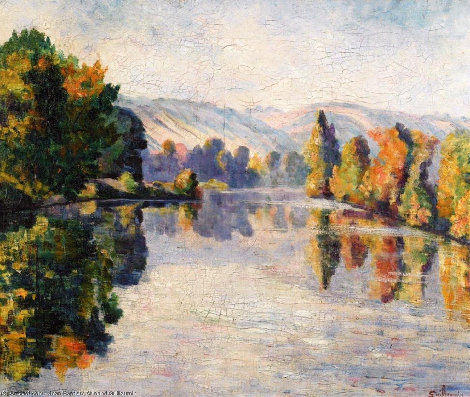 Wikioo.org - Bách khoa toàn thư về mỹ thuật - Vẽ tranh, Tác phẩm nghệ thuật Jean Baptiste Armand Guillaumin - The Creuse in Autumn