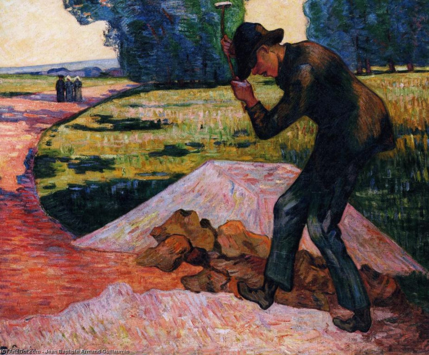 Wikioo.org - The Encyclopedia of Fine Arts - Painting, Artwork by Jean Baptiste Armand Guillaumin - The Rock Breaker